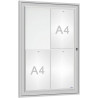 Vitrine horaire pour abribus en aluminium 75 x 55 cm