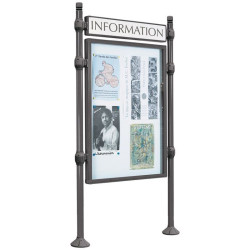 Panneau-vitrines d'information City