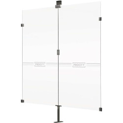 Bardage latéral en verre sécurisé