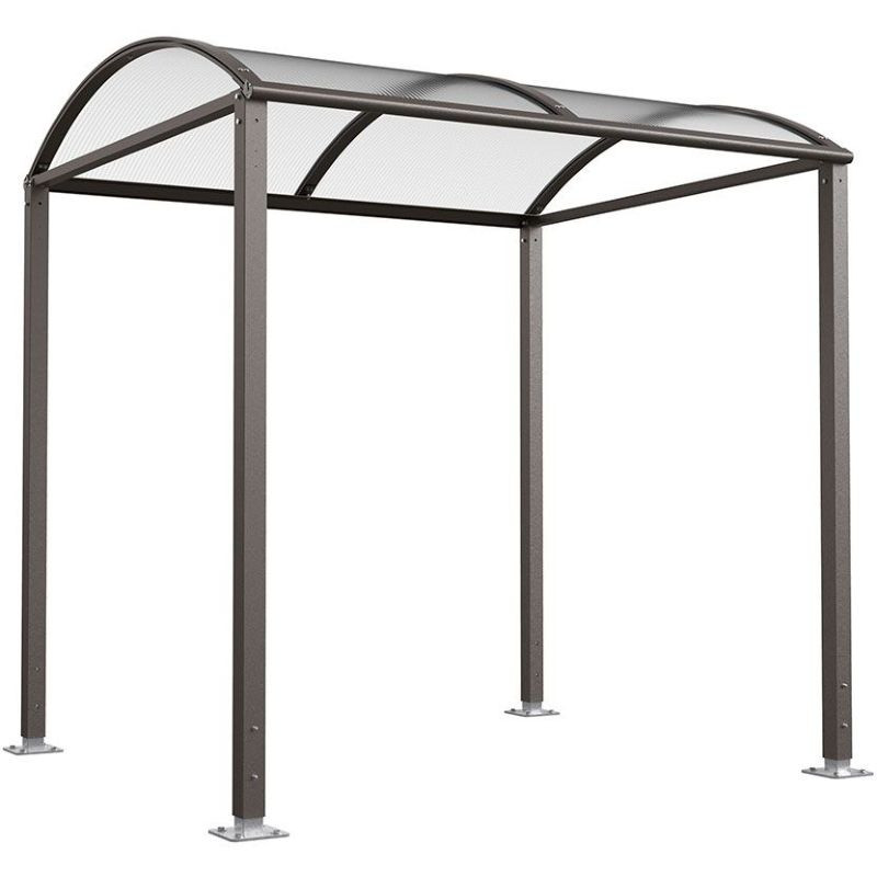 Abri extérieur en polycarbonate modulable modèle Procity Voûte