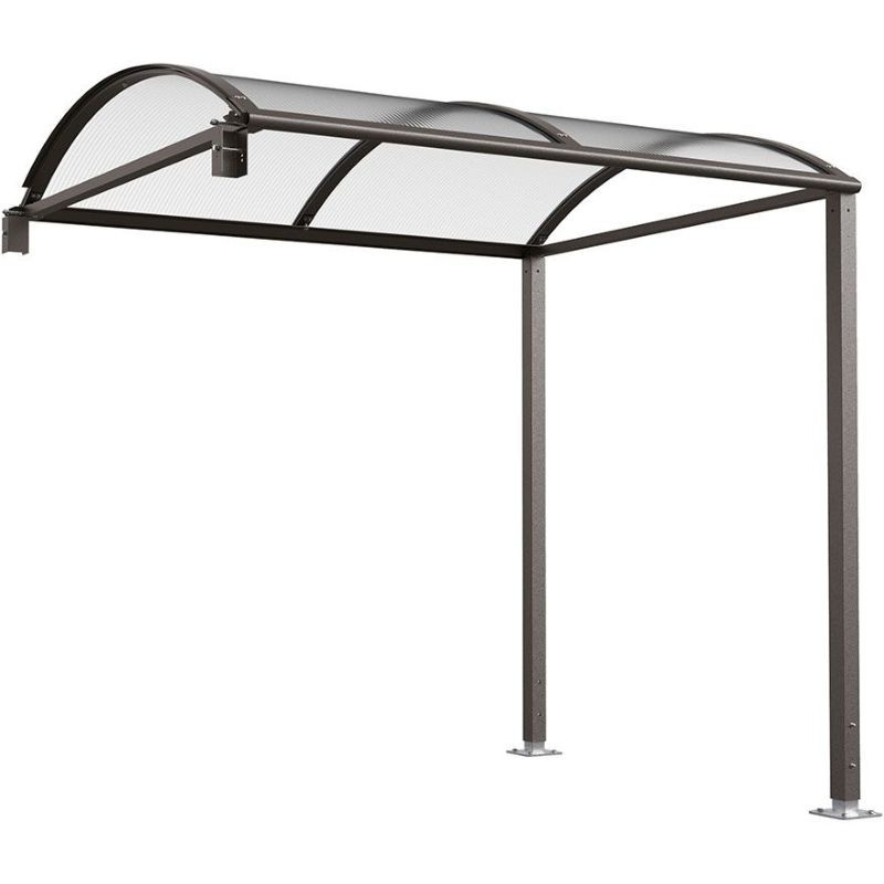 Abri extérieur en polycarbonate modulable modèle Procity Voûte