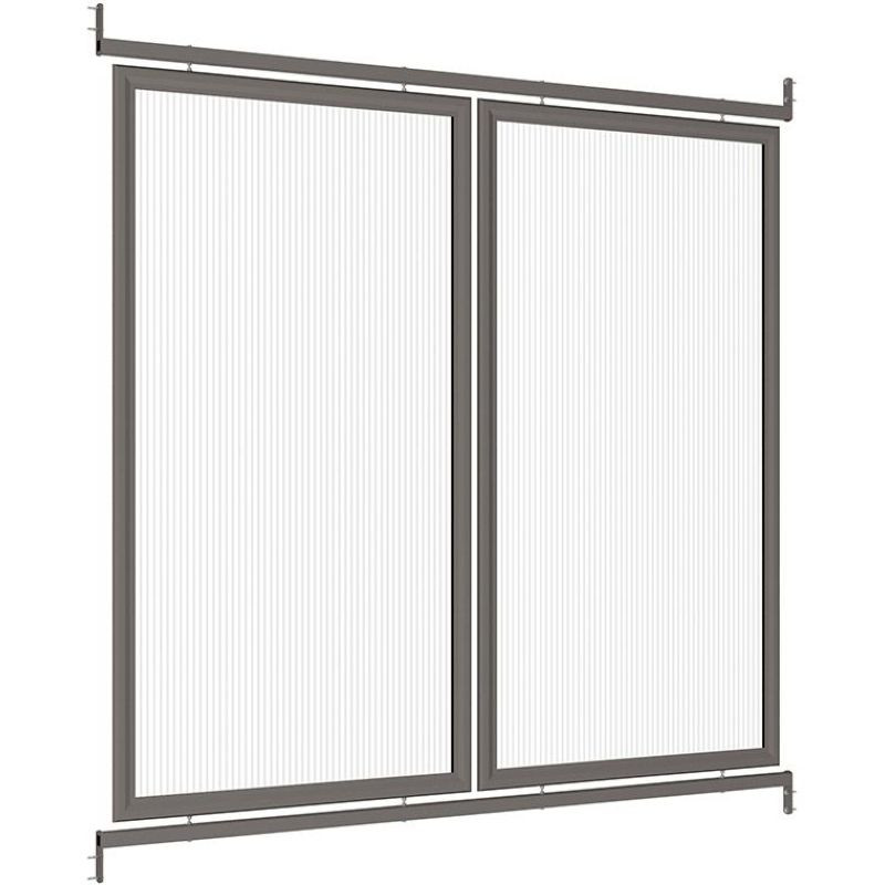 Bardage de fond et latéraux pour abri vélos en polycarbonate Procity