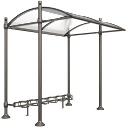 Rack à vélos abrité extensible modèle City de la ligne Province