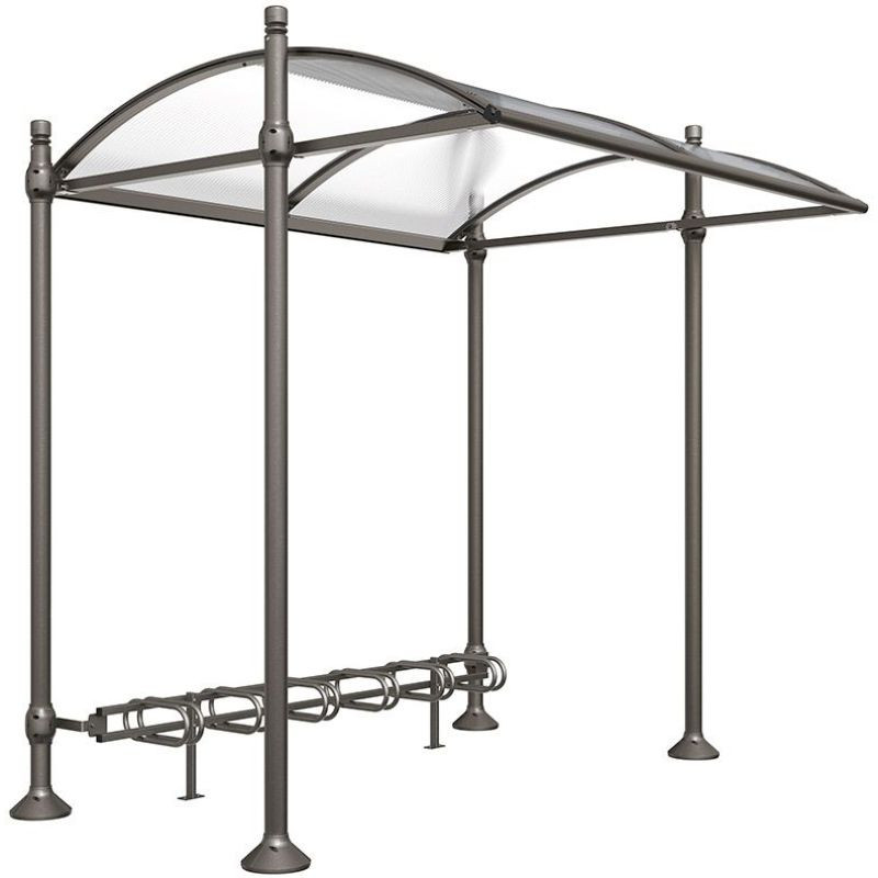 Rack à vélos abrité extensible modèle City de la ligne Province