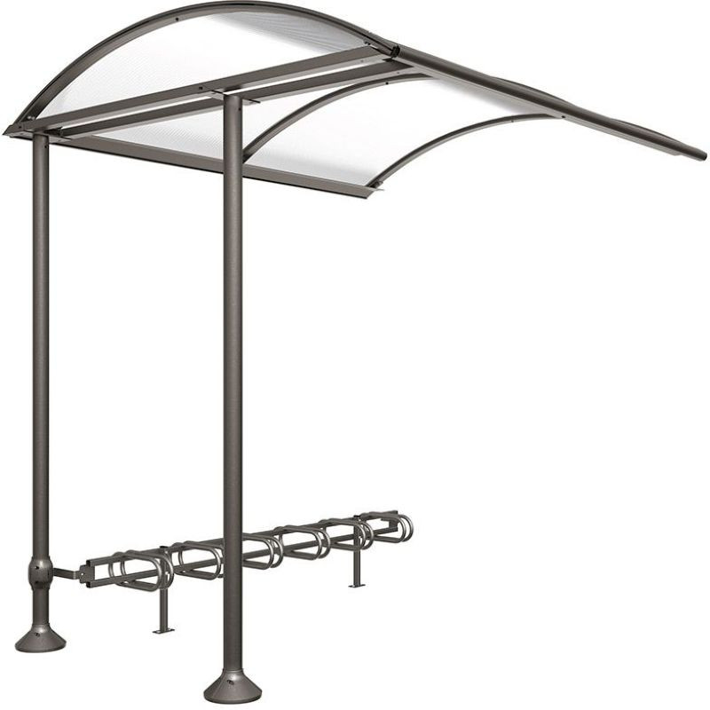 Rack à vélos abrité extensible modèle City de la ligne Province