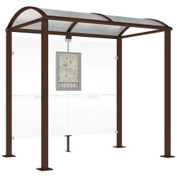 Abris de bus Voûte (poteaux carrés)