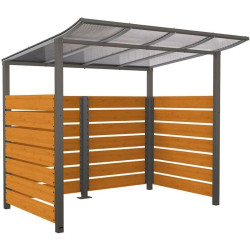 Abri extérieur Modulo avec ou sans bardage stratifié compact