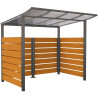 Abri extérieur Modulo avec ou sans bardage stratifié compact