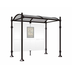 Abribus Province Inox brossé