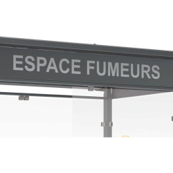 Aucollant pour abri fumeurs