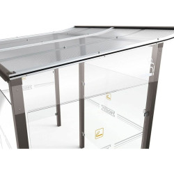 Lot de 2 bavettes coupe-vents pour abri bus