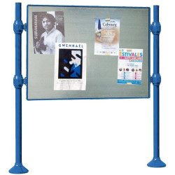 Panneau d'affichage libre Inox brossé