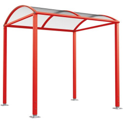 Passage couvert Voûte " M avec ou sans bardage en verre