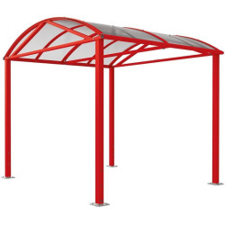 Abri couvert Voûte "L" avec ou sans bardage pour piétons