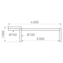 Barrière levante bois Forestière