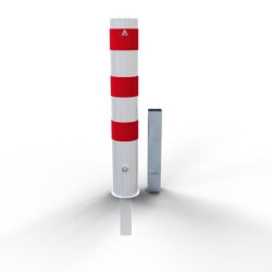 Borne de dissuasion D.152, D.193 mm rouge et blanc