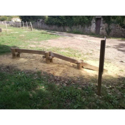 Poutre d'équilibre pour parcours sportif