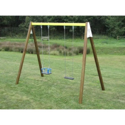 Balançoire pour 1 enfant et 1 bébé