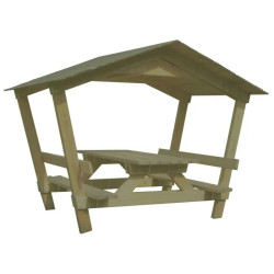 Table pique nique avec abri - Castor