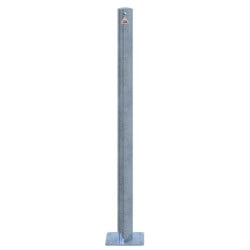 Poteau de dissuasion en galva avec ou sans anneaux pour chaîne