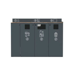 Meuble de tri et débarrasage pour restauration collective - Restotri