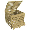 Bac en bois de compostage Turin