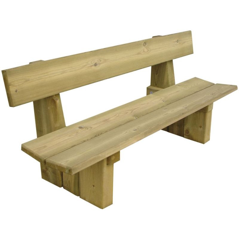 Banc de ville en bois avec ou sans dossier Lille