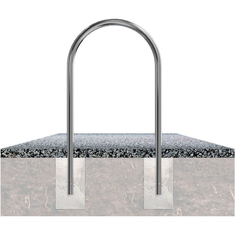 Arceau inox de protection ou stationnement vélo Schake D.48mm