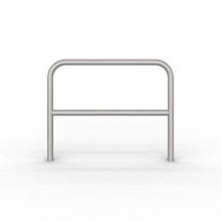 Arceau inox avec barre transversale Schake - Protection ou appui vélo