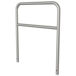 Arceau inox avec barre transversale Schake - Protection ou appui vélo