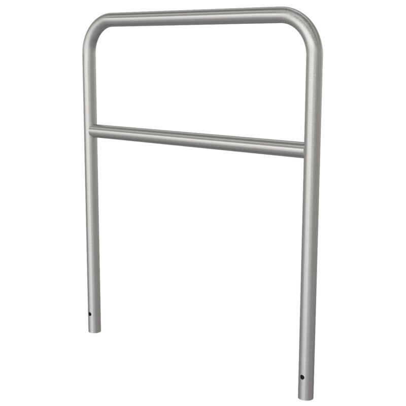 Arceau inox avec barre transversale Schake - Protection ou appui vélo