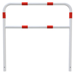 Arceau de protection rouge et blanc avec barre de renfort Schake