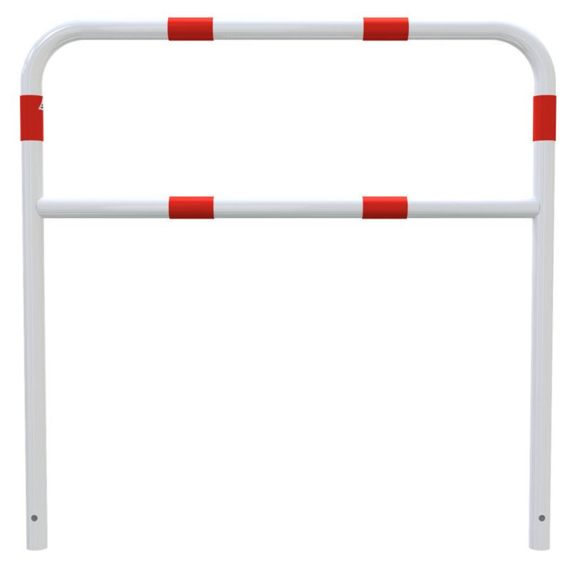 Arceau de protection rouge et blanc avec barre de renfort Schake