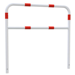 Arceau de protection rouge et blanc avec barre de renfort Schake