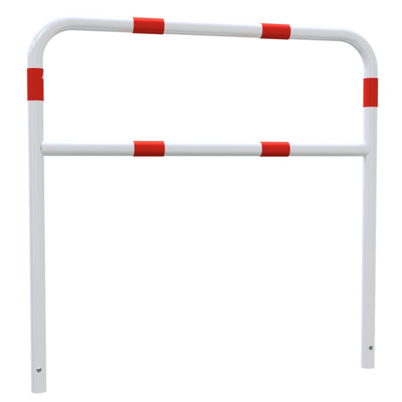 Arceau de protection rouge et blanc avec barre de renfort Schake