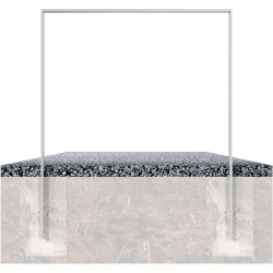 Arceau d'appui vélos en acier plat 50 x 12 mm Schake