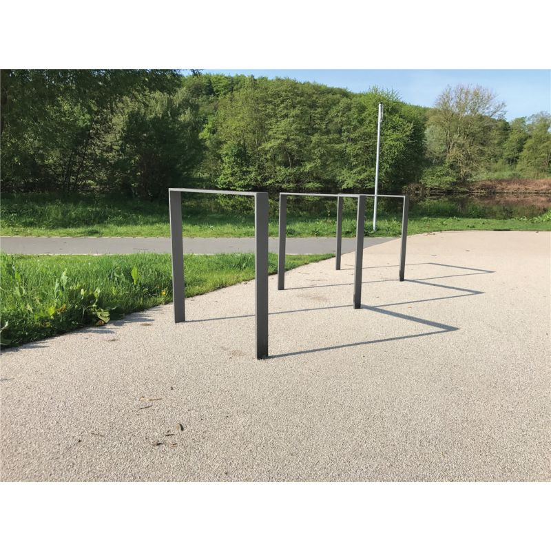 Arceau d'appui vélos en acier plat 50 x 12 mm Schake