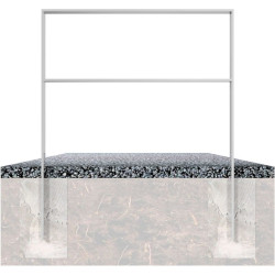 Arceau d'appui vélos en acier plat 80 x 12 mm Schake