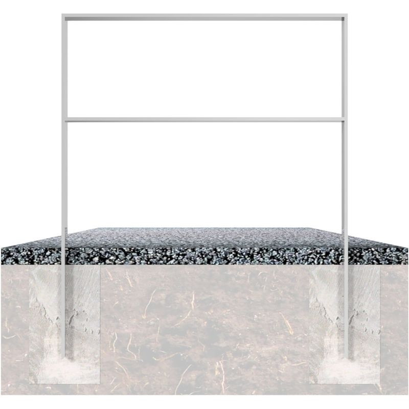 Arceau d'appui vélos en acier plat 80 x 12 mm Schake