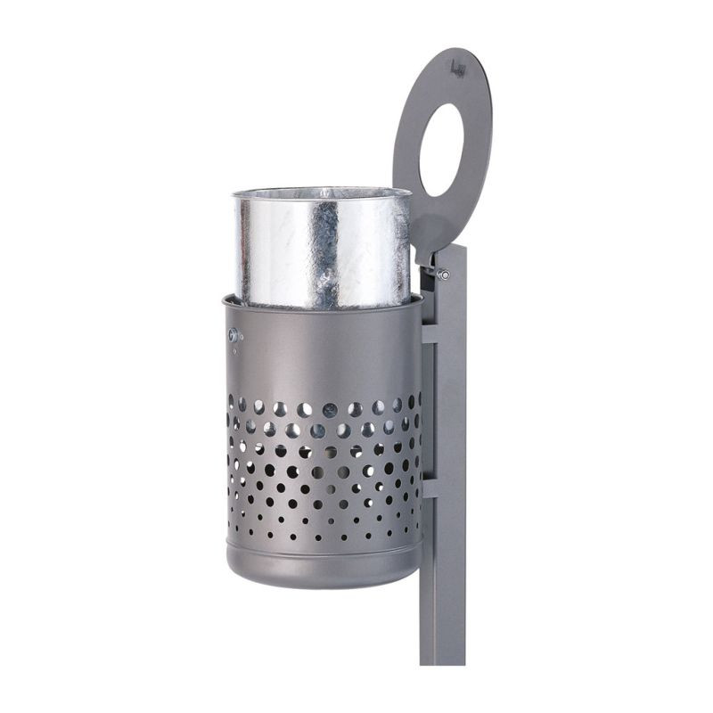 Poubelle à déchets sur pied 50L + couvercle et seau à déchets Schake