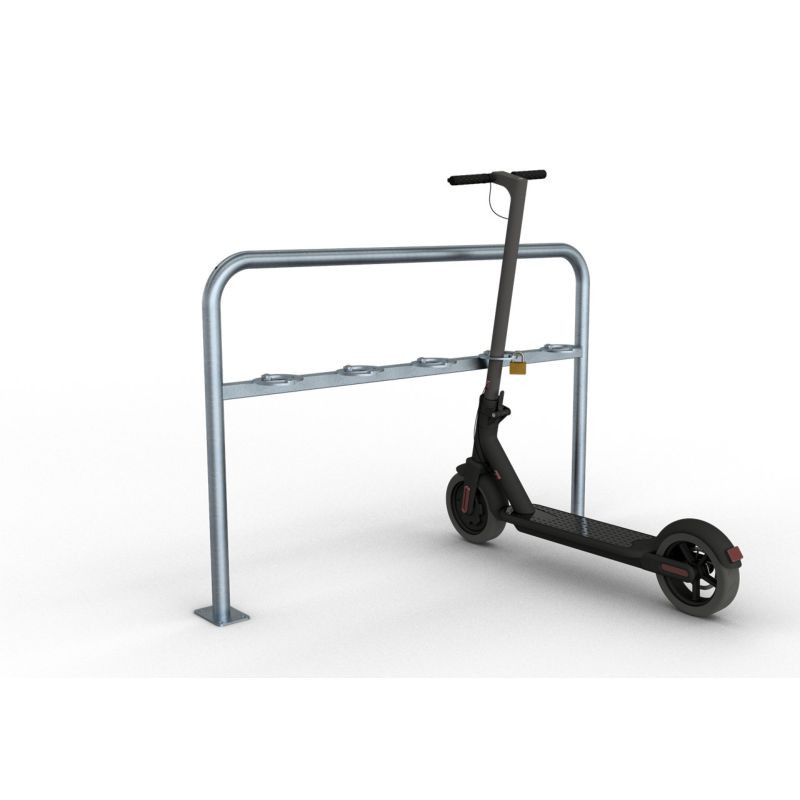 Arceau d'appui 5 trottinettes verrouillable par cadenas Schake