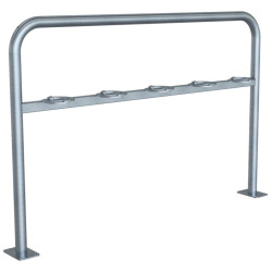 Arceau avec supports 5 trottinettes verrouillables par cadenas