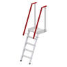 Echelle avec plate-forme et main courante de 3 à 5,5 mètres