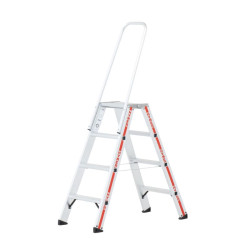 Escabeau avec étrier de retenue de 2 à 4,3 mètres