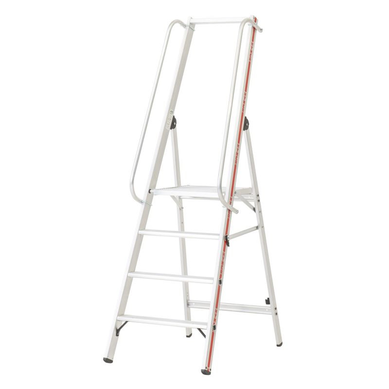 Echelle avec plate-forme et main-courante de 4 à 10 marches
