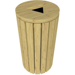 Corbeille extérieure en bois Genève