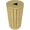Corbeille extérieure en bois Genève