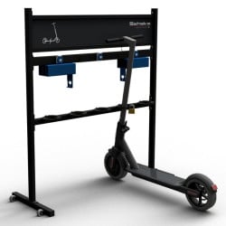 Rack 5 trottinettes électriques avec prises de courant Schake