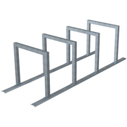 Support avec arceaux d'appui 2, 3 ou 4 vélos Schake