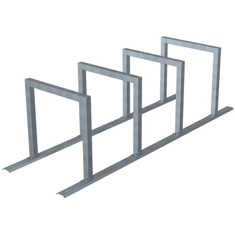 Support avec arceaux d'appui 2, 3 ou 4 vélos Schake